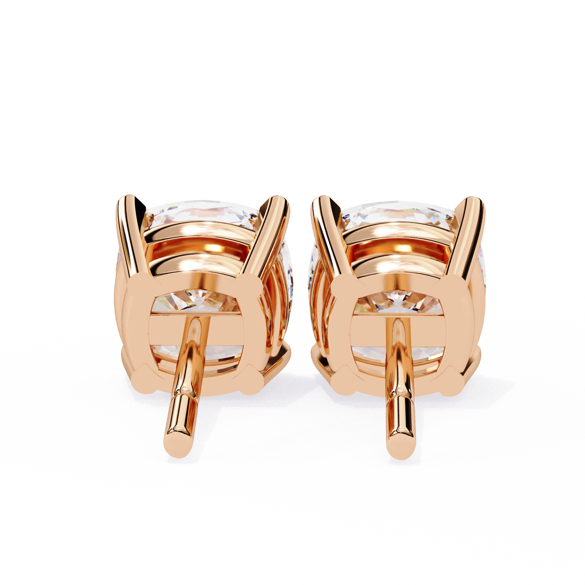 Solitairekart 2.33ct Cushion Diamond Stud Earrings